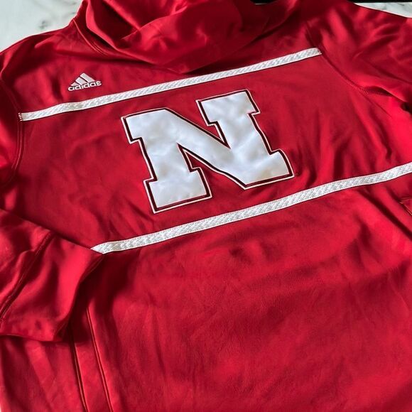 Adidas Nebraska Cornhuskers Hoodie Sz. M - Picture 1 of 9